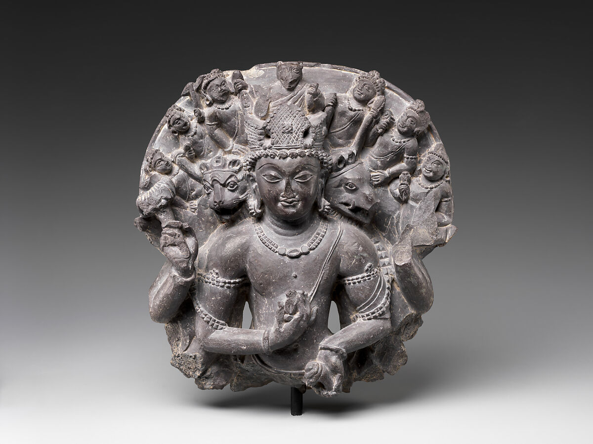 Vishvarupa Vishnu, Stone, India (Jammu and Kashmir, ancient kingdom of Kashmir) 