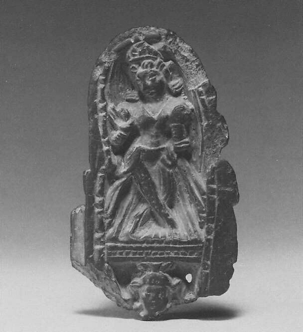 Section of a Diptych in Linga Form, Interior Depicting Parvati, the Consort of Shiva, Chlorite schist, India (Jammu and Kashmir, ancient kingdom of Kashmir)