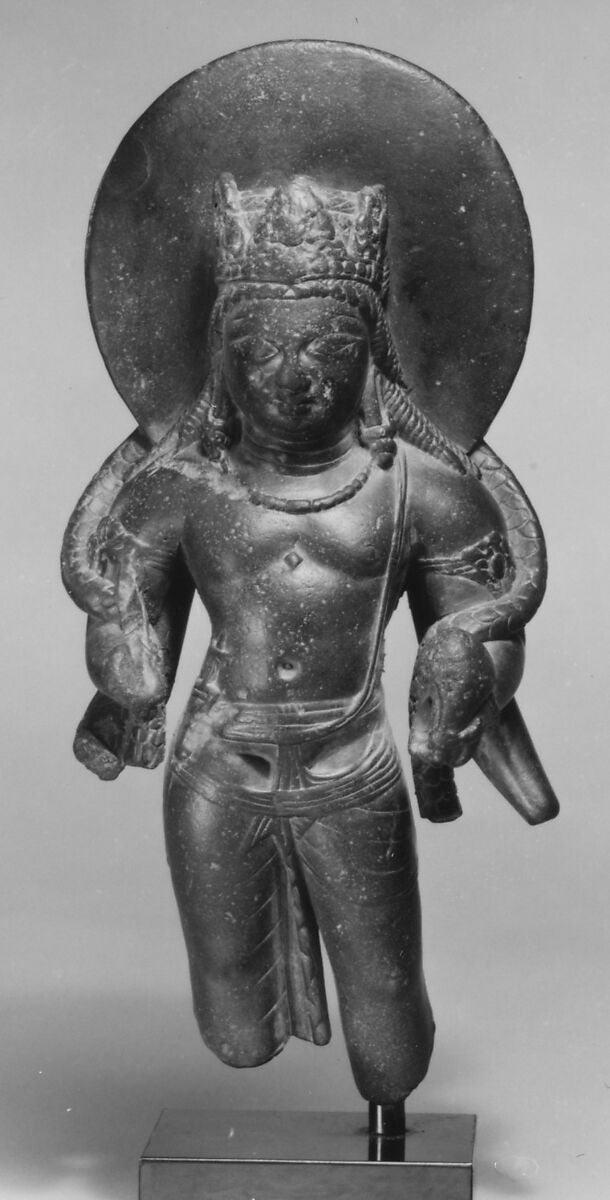 Standing Four-Armed Vishnu, Stone, India (Jammu & Kashmir, ancient kingdom of Kashmir) 