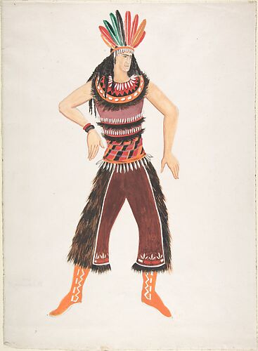 Costume design for Native American male
