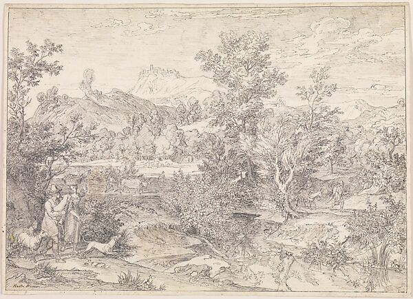 Roman landscape with figures near Paliano