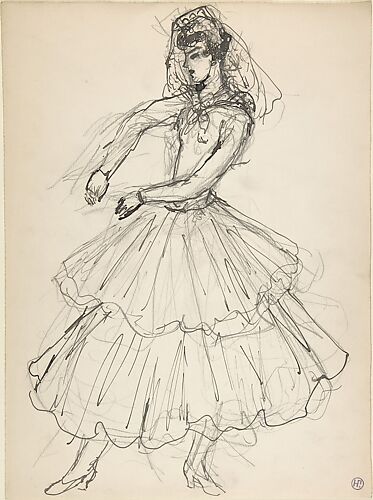 Costume design for a female dancer