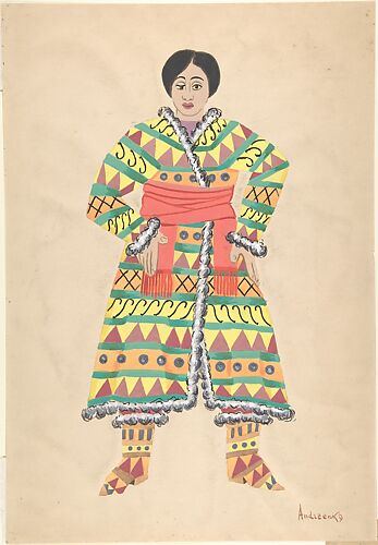Theater costume design for Asiatic female