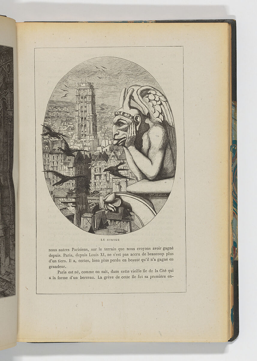 Nôtre Dame de Paris, Victor Hugo (French, Besançon 1802–1885 Paris), Book Illustrated with ca. 200 etchings and wood engravings on china paper; 352 pp. 