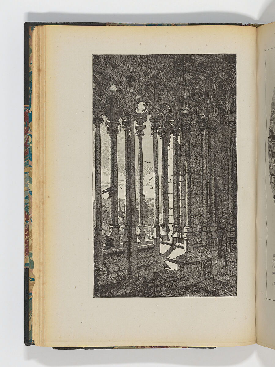 Nôtre Dame de Paris, Victor Hugo (French, Besançon 1802–1885 Paris), Book Illustrated with ca. 200 etchings and wood engravings on china paper; 352 pp.