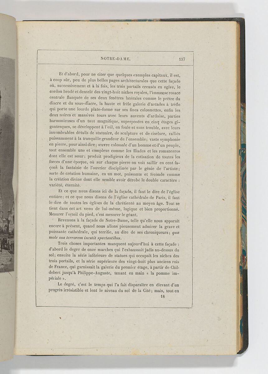 Nôtre Dame de Paris, Victor Hugo (French, Besançon 1802–1885 Paris), Book Illustrated with ca. 200 etchings and wood engravings on china paper; 352 pp.