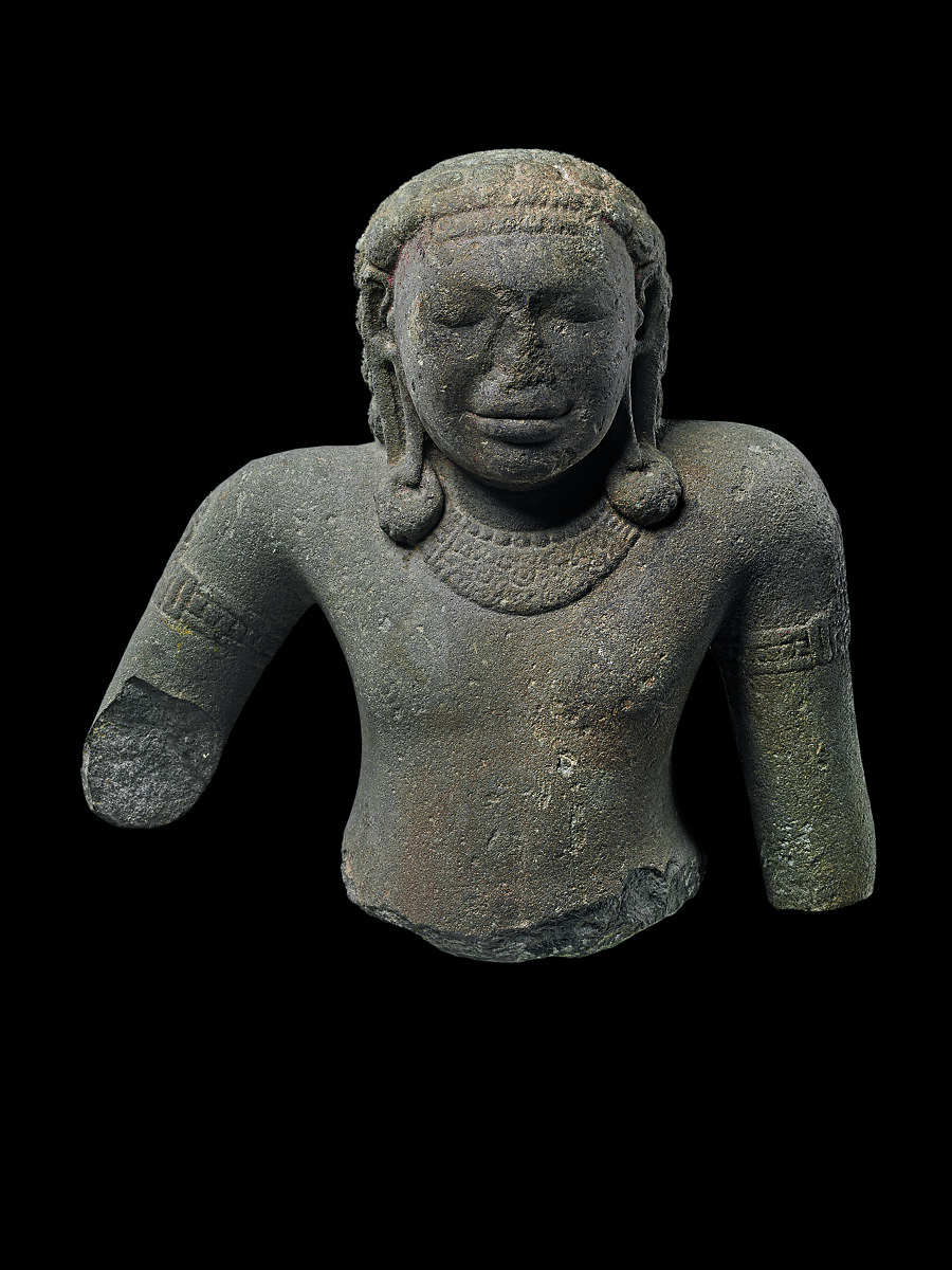 Yaksha, possibly Kubera, Sandstone, Vietnam