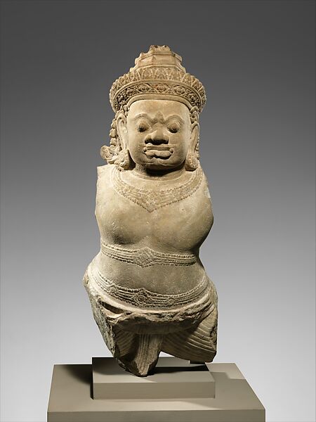 Guardian Deity (Rakshasa), Stone, Cambodia