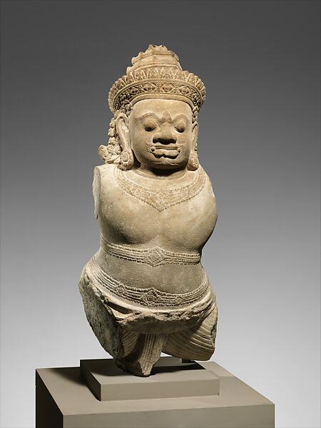 Guardian Deity (Rakshasa), Stone, Cambodia