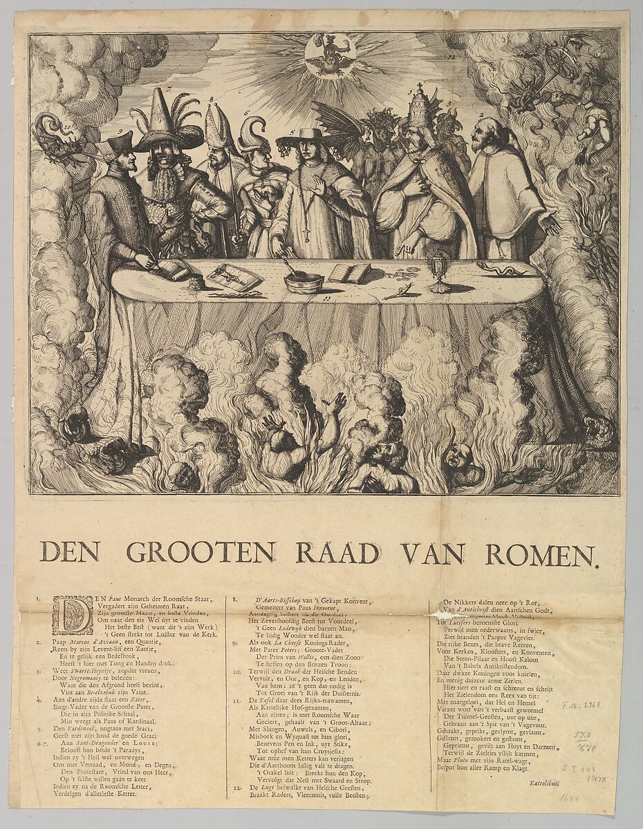 Den Grooten Raad van Romen, Style of Romeyn de Hooghe (Dutch, Amsterdam 1645–1708 Haarlem), Etching 