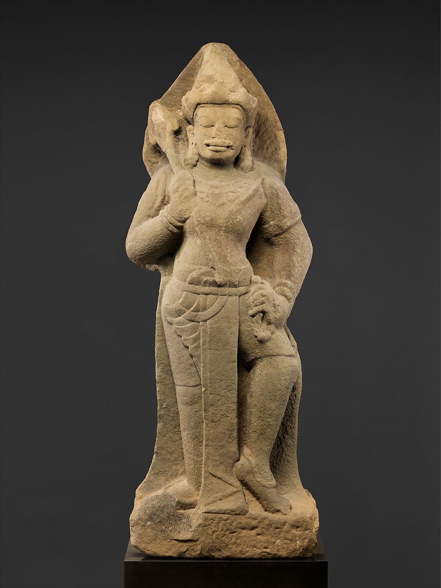 Standing Shiva or Temple Guardian (Dvarapala), Stone, Vietnam (Champa) 