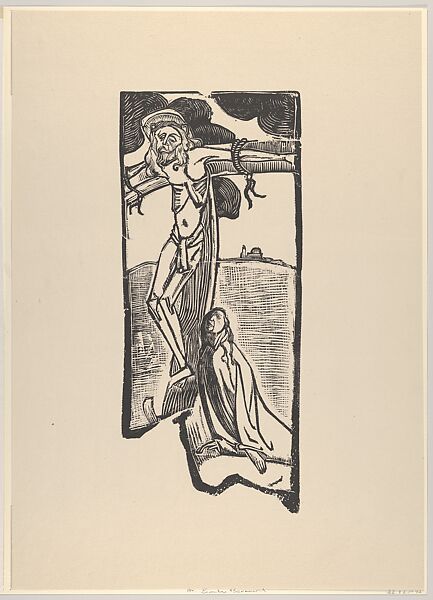 Crucifixion, also called Christ, from "L'Estampe Originale", Emile Bernard (French, Lille 1868–1941 Paris), Woodcut 