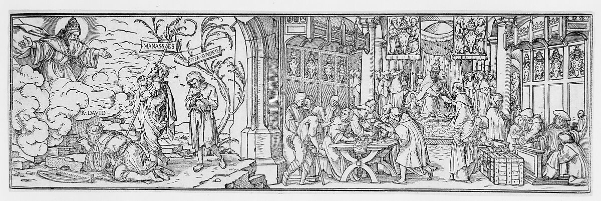 The Selling of Indulgences, Designed by Hans Holbein the Younger (German, Augsburg 1497/98–1543 London), Woodcut