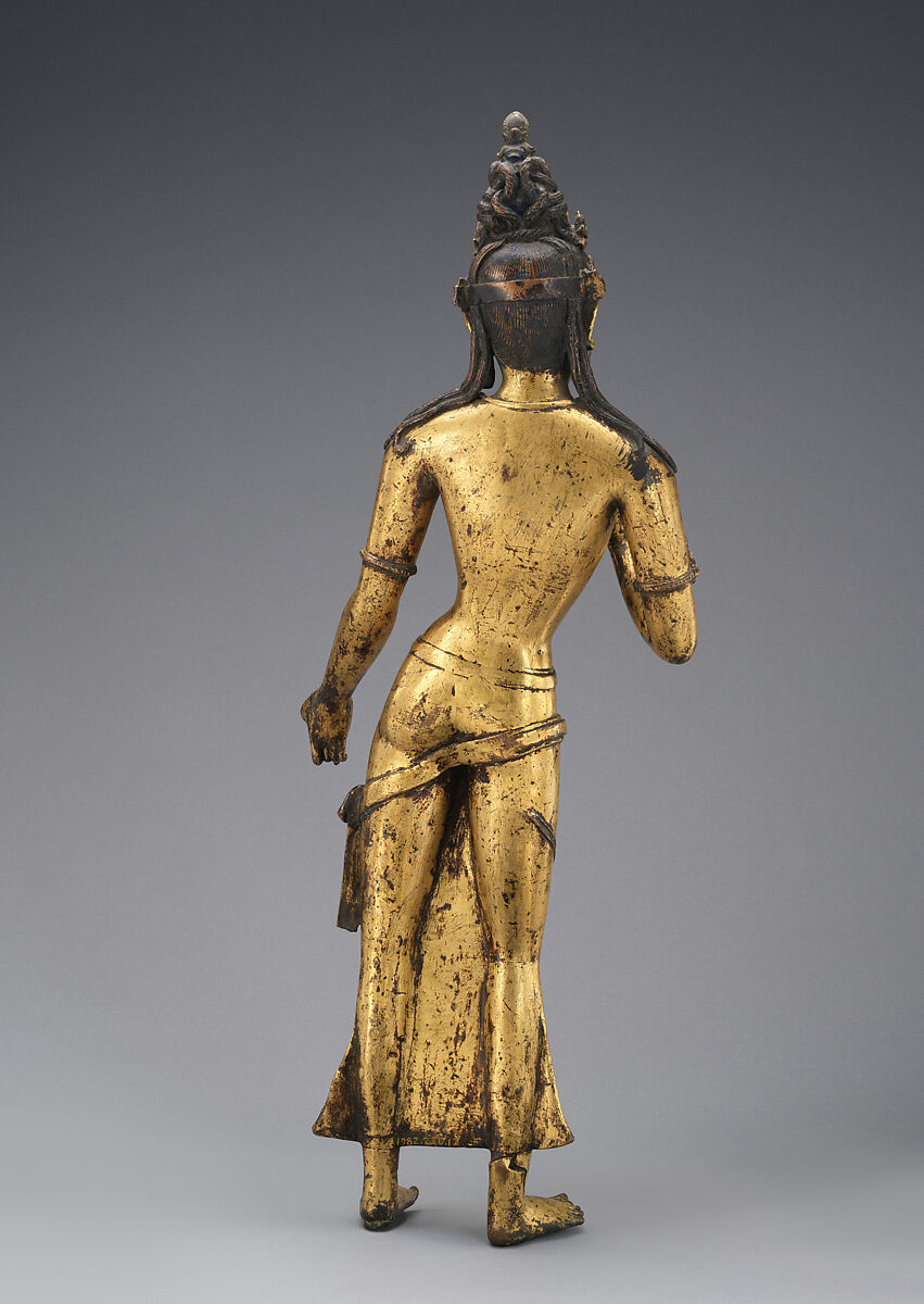 The Bodhisattva Maitreya, the Buddha of the Future, Copper alloy with gilding and color, Nepal