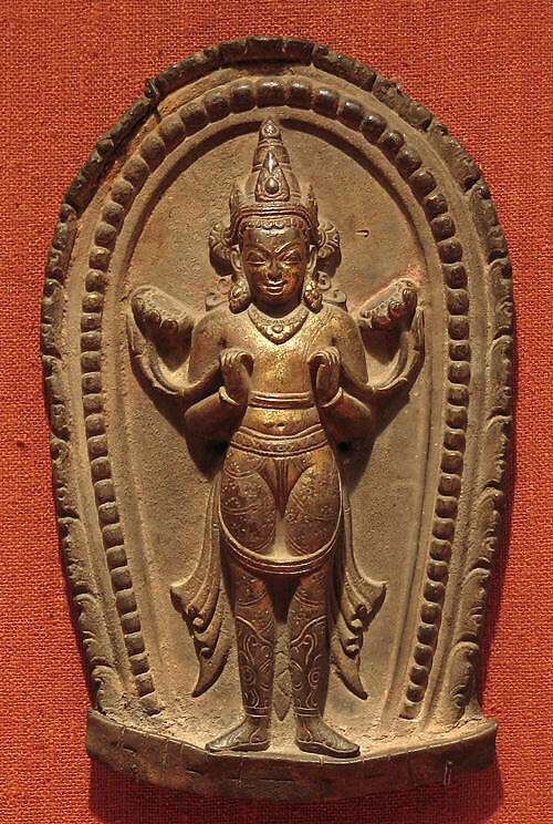 Surya, the Hindu Solar Deity, Gilt-copper alloy, Nepal (Kathmandu Valley)