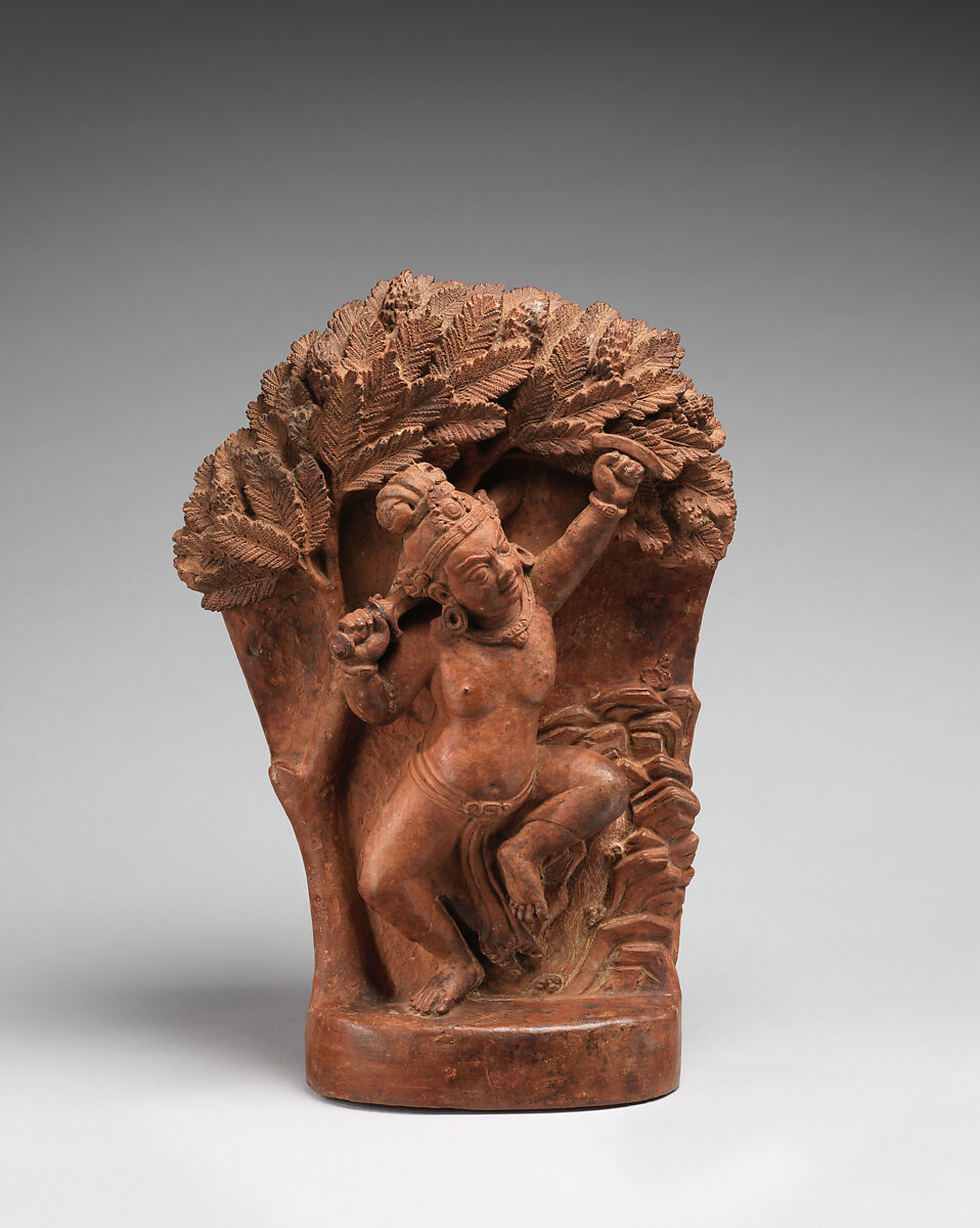 Mahasiddha Kirava, Terracotta, Nepal (Kathmandu Valley) 