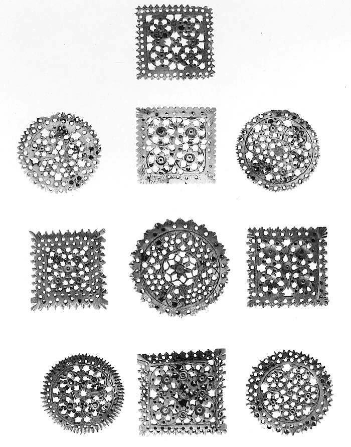 Ten Pierced Plaques, Ivory, India (Bengal) 