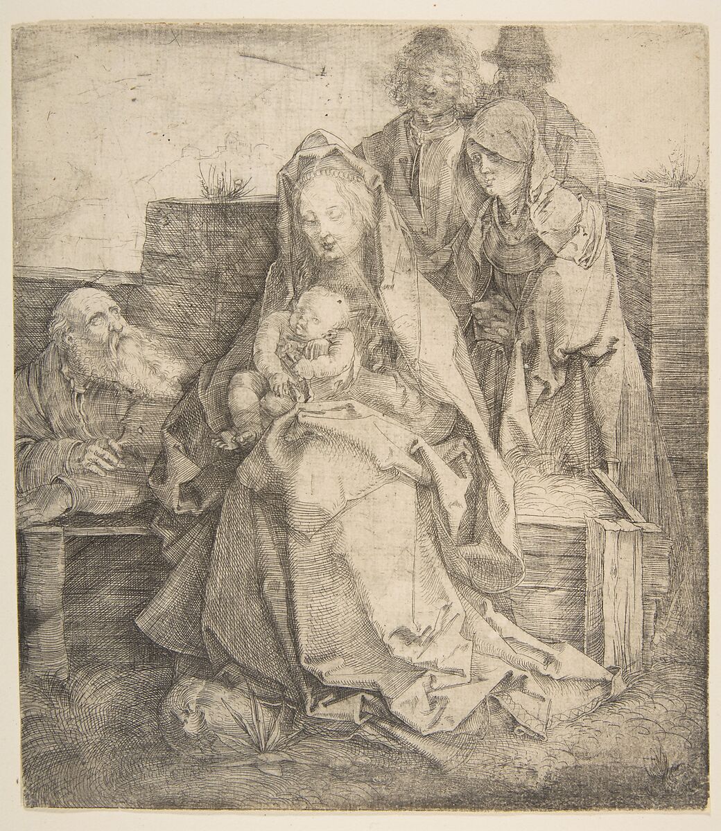 The Holy Family, Albrecht Dürer (German, Nuremberg 1471–1528 Nuremberg), Drypoint 