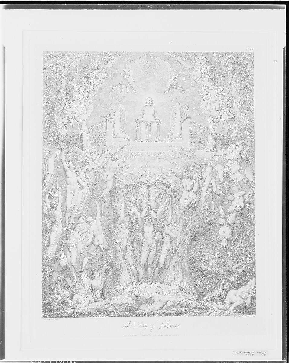 The Day of Judgment, from "The Grave," a Poem by Robert Blair, After William Blake (British, London 1757–1827 London), Engraving