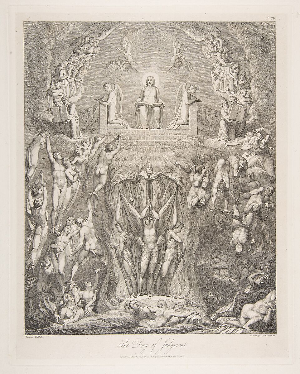 The Day of Judgment, from "The Grave," a Poem by Robert Blair, After William Blake (British, London 1757–1827 London), Engraving 