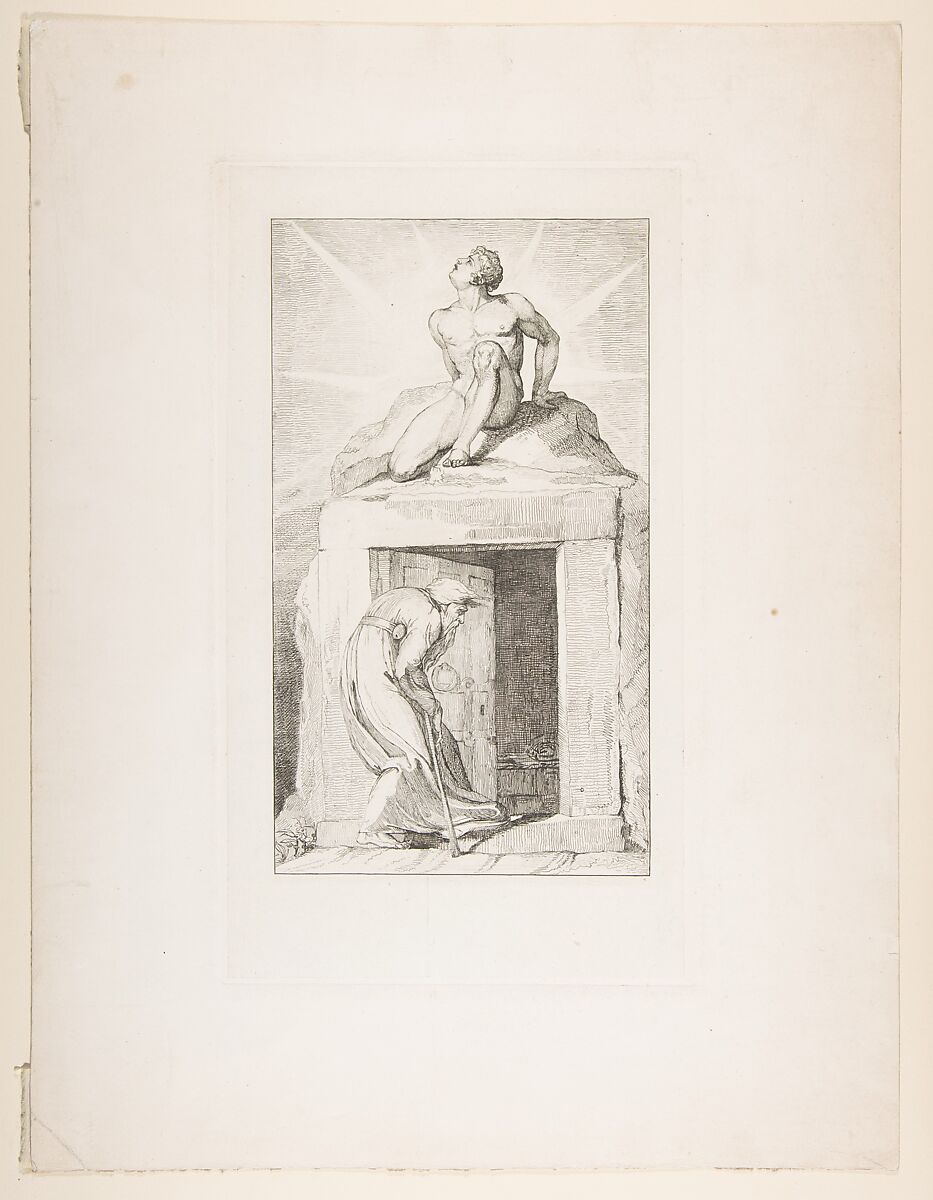 Death's Door, from "The Grave," a Poem by Robert Blair, Copy after William Blake (British, London 1757–1827 London), Etching