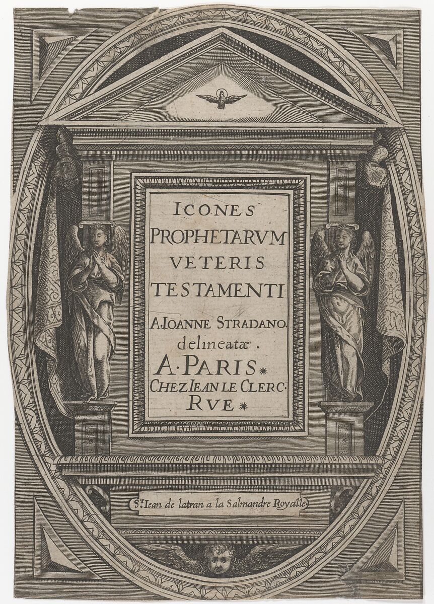 Icones Prophetarum Veteris Testamenti, Jan van der Straet, called Stradanus (Netherlandish, Bruges 1523–1605 Florence), Engraving 