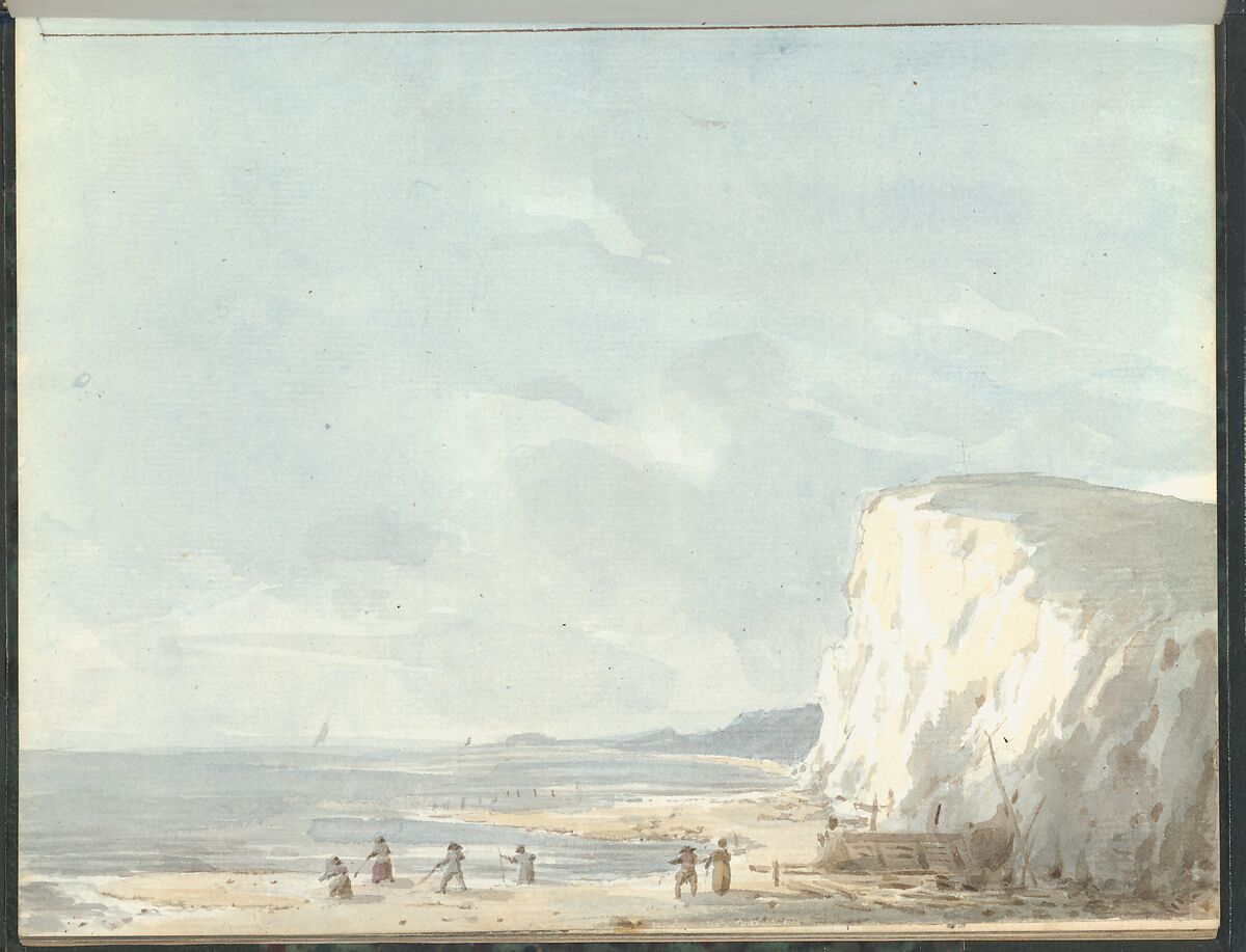 Sketchbook of a Journey to the Château d'Eu, Pierre François Léonard Fontaine (French, Pontoise 1762–1853 Paris), Sketchbook with thirty watercolors, with pen and ink