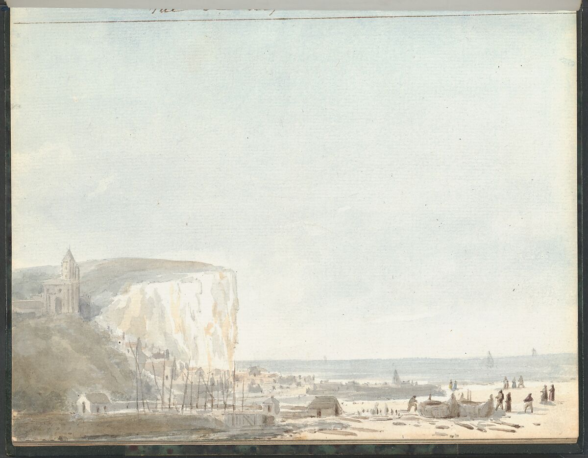 Sketchbook of a Journey to the Château d'Eu, Pierre François Léonard Fontaine (French, Pontoise 1762–1853 Paris), Sketchbook with thirty watercolors, with pen and ink