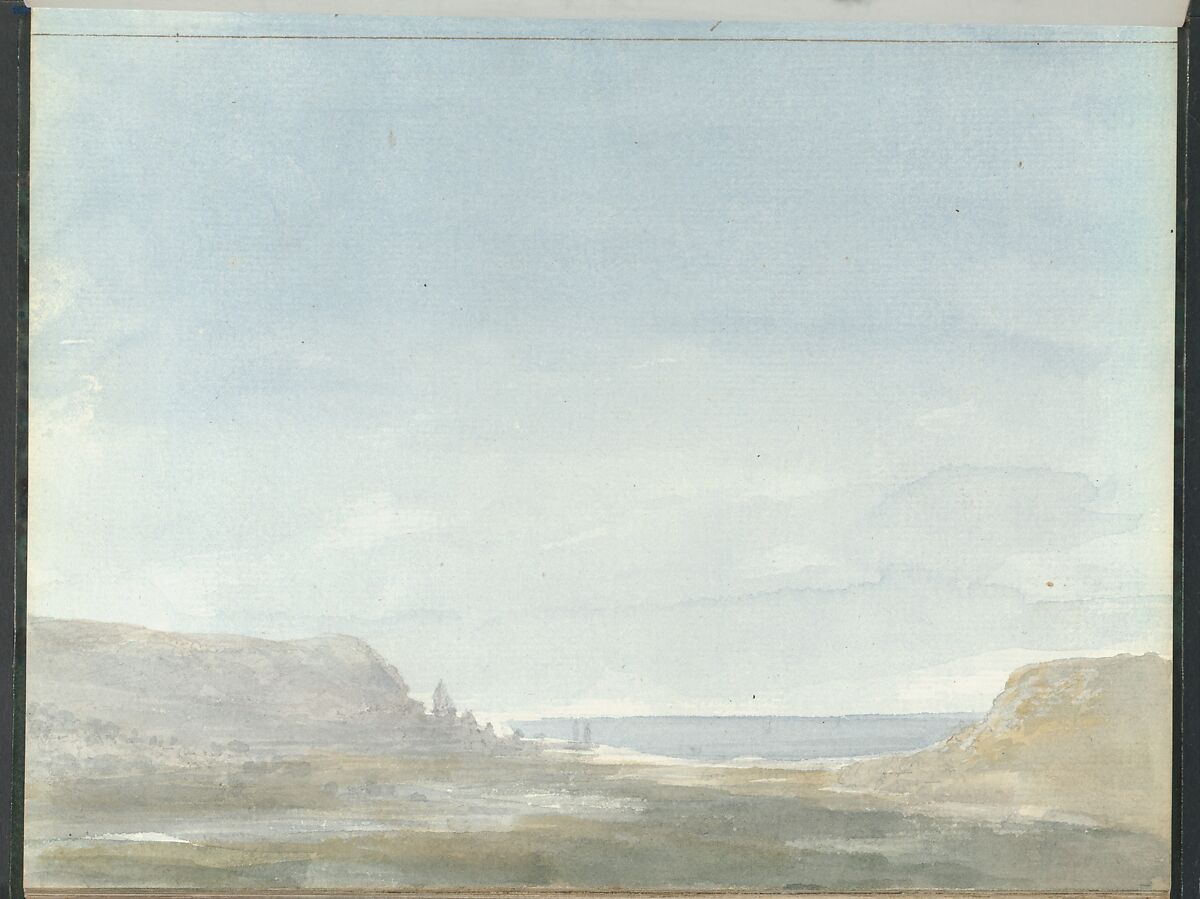 Sketchbook of a Journey to the Château d'Eu, Pierre François Léonard Fontaine (French, Pontoise 1762–1853 Paris), Sketchbook with thirty watercolors, with pen and ink