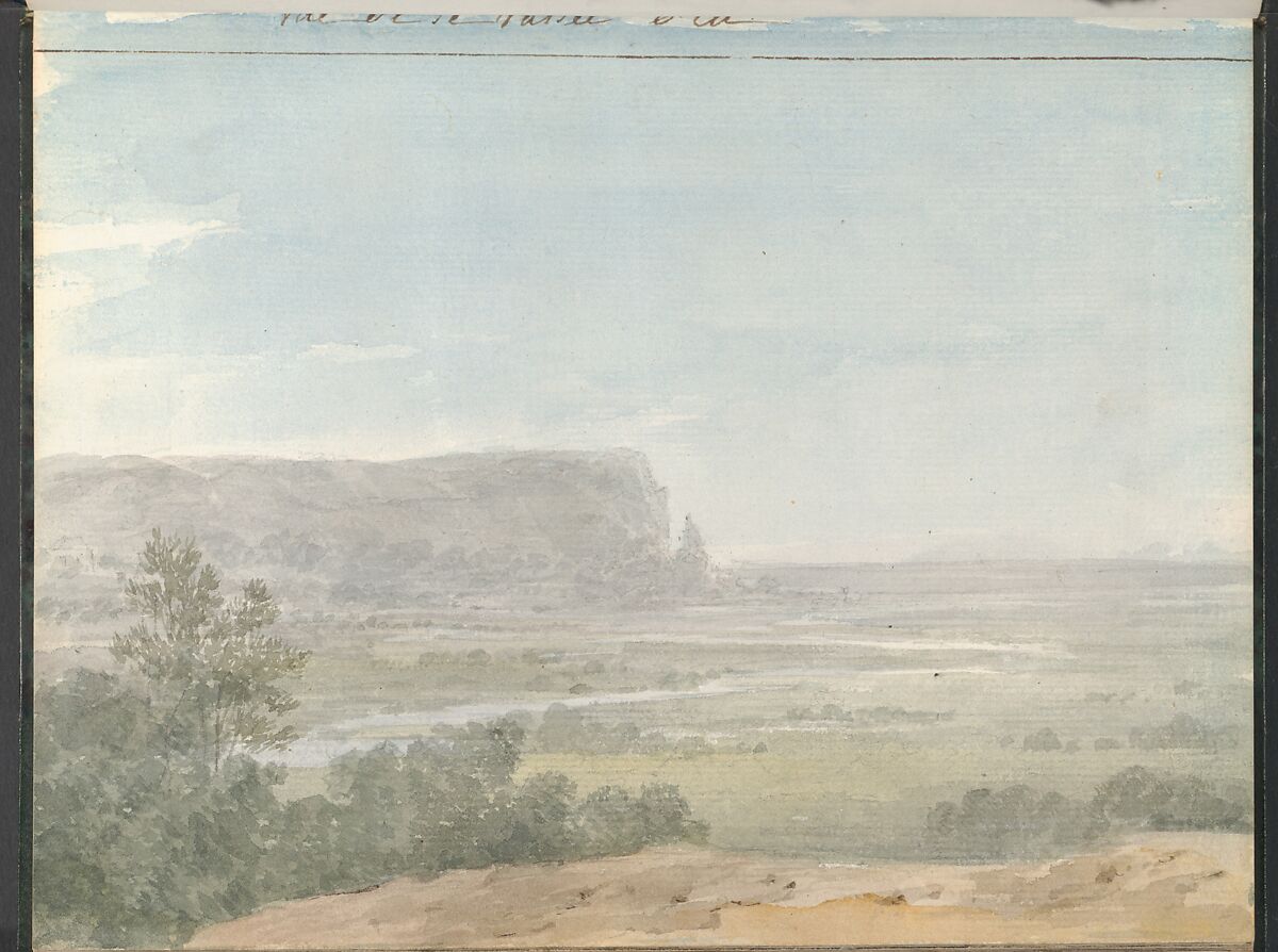 Sketchbook of a Journey to the Château d'Eu, Pierre François Léonard Fontaine (French, Pontoise 1762–1853 Paris), Sketchbook with thirty watercolors, with pen and ink