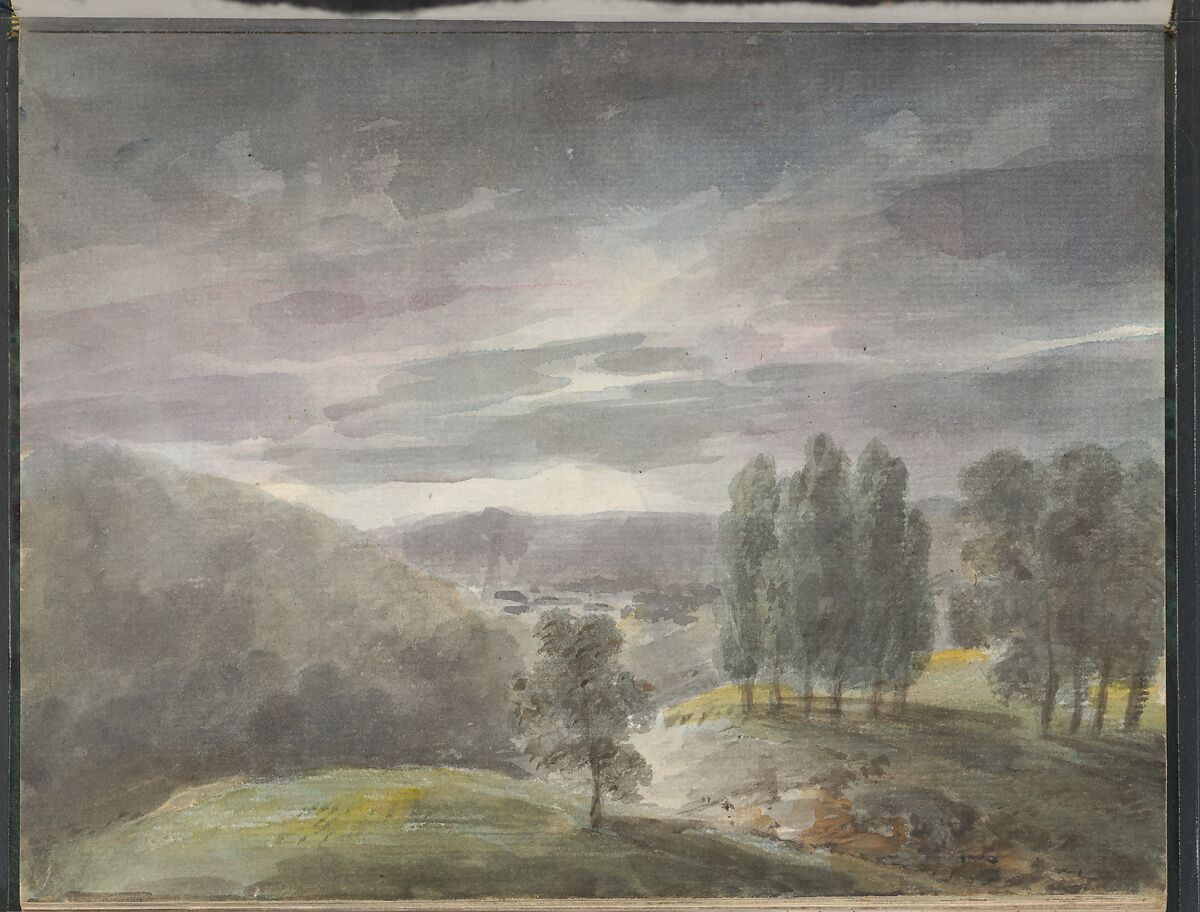 Sketchbook of a Journey to the Château d'Eu, Pierre François Léonard Fontaine (French, Pontoise 1762–1853 Paris), Sketchbook with thirty watercolors, with pen and ink