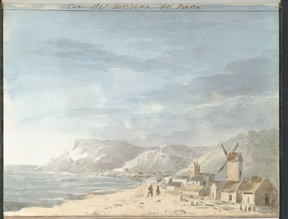 Sketchbook of a Journey to the Château d'Eu, Pierre François Léonard Fontaine (French, Pontoise 1762–1853 Paris), Sketchbook with thirty watercolors, with pen and ink