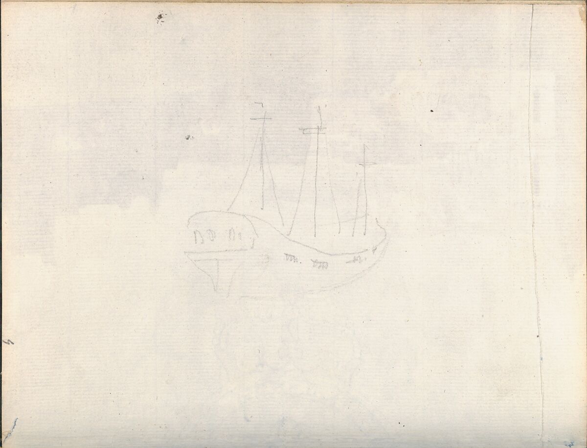 Sketchbook of a Journey to the Château d'Eu, Pierre François Léonard Fontaine (French, Pontoise 1762–1853 Paris), Sketchbook with thirty watercolors, with pen and ink