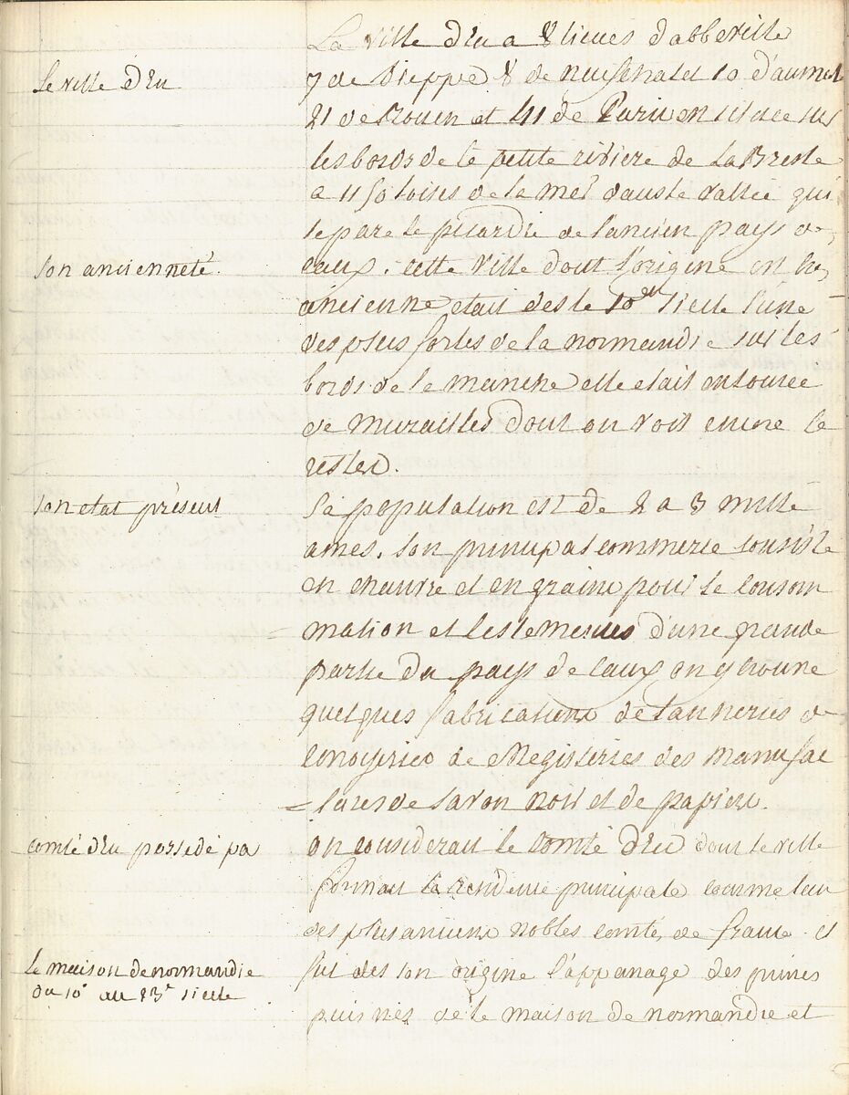 Sketchbook of a Journey to the Château d'Eu, Pierre François Léonard Fontaine (French, Pontoise 1762–1853 Paris), Sketchbook with thirty watercolors, with pen and ink