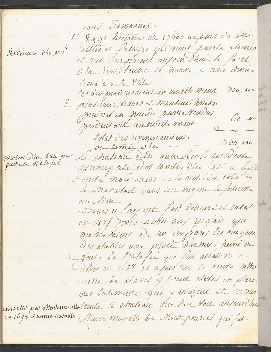 Sketchbook of a Journey to the Château d'Eu, Pierre François Léonard Fontaine (French, Pontoise 1762–1853 Paris), Sketchbook with thirty watercolors, with pen and ink