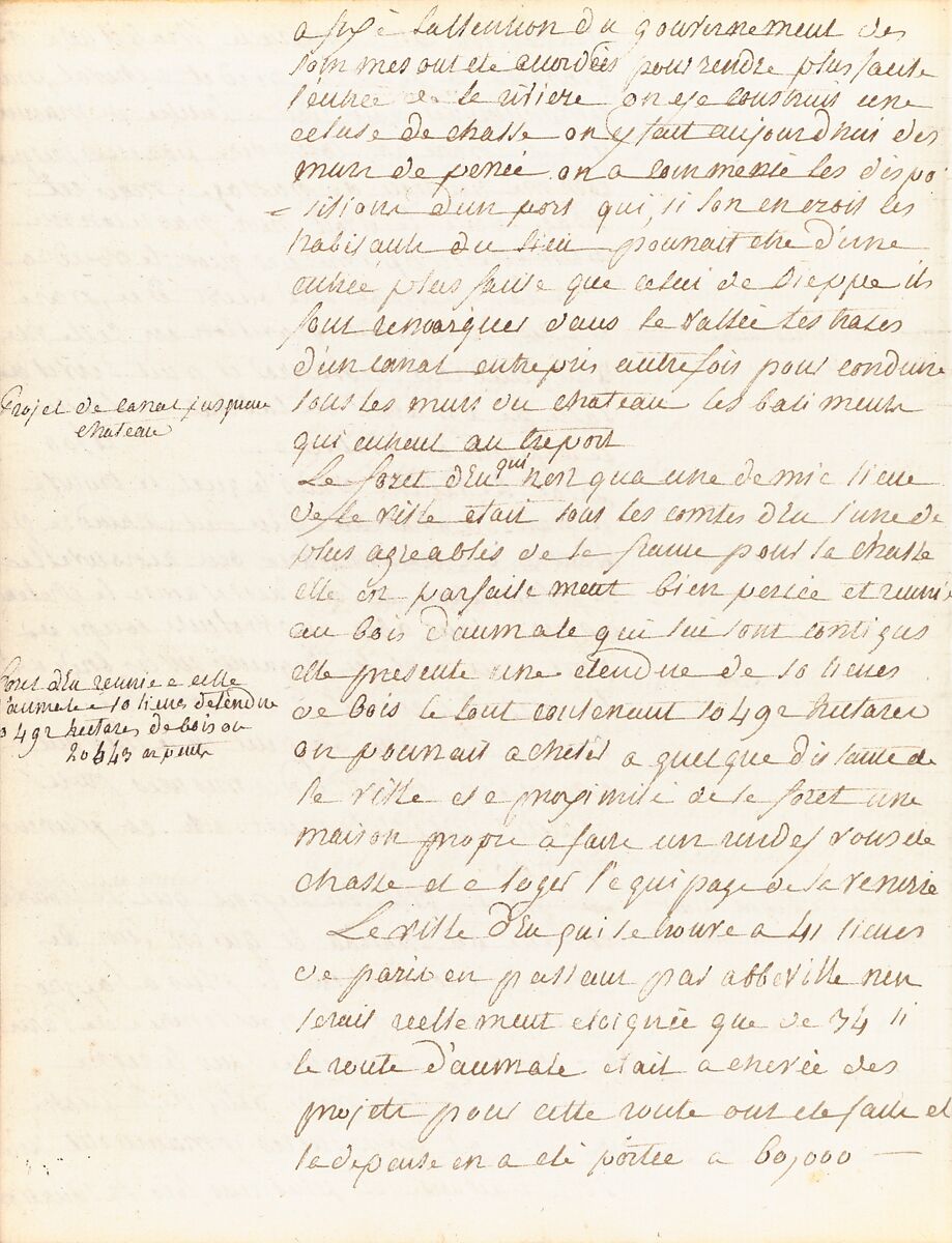 Sketchbook of a Journey to the Château d'Eu, Pierre François Léonard Fontaine (French, Pontoise 1762–1853 Paris), Sketchbook with thirty watercolors, with pen and ink