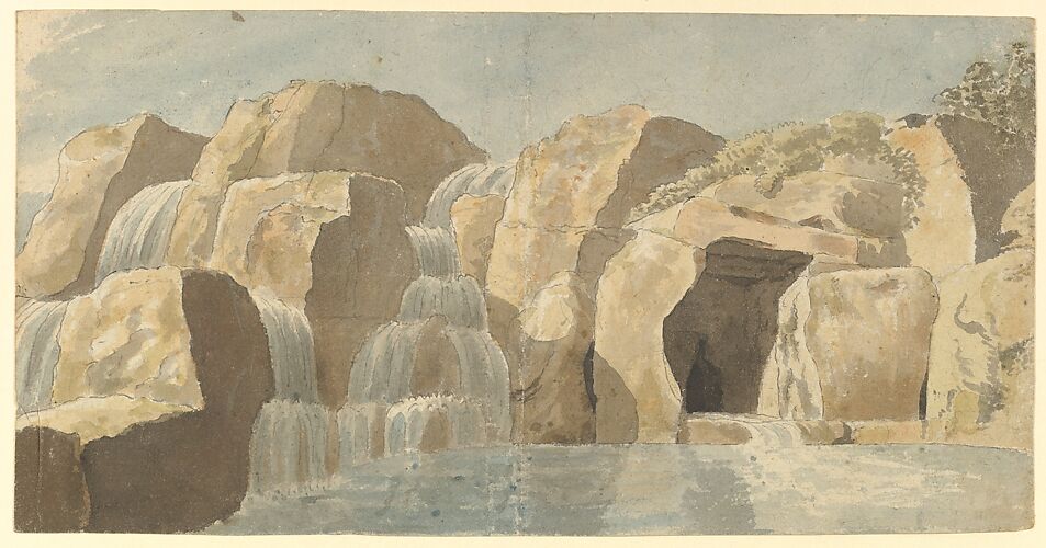 Design for rock-work and cascades at Virginia Water, Windsor Great Park (recto). Rock-work Designs (verso)
