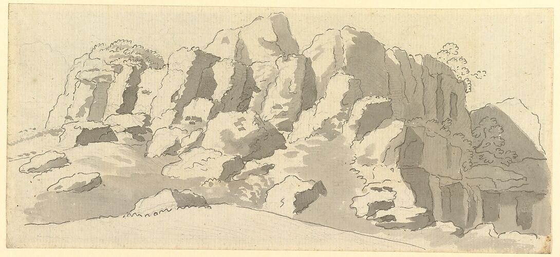 Design for rock-work at Virginia Water, Windsor Great Park