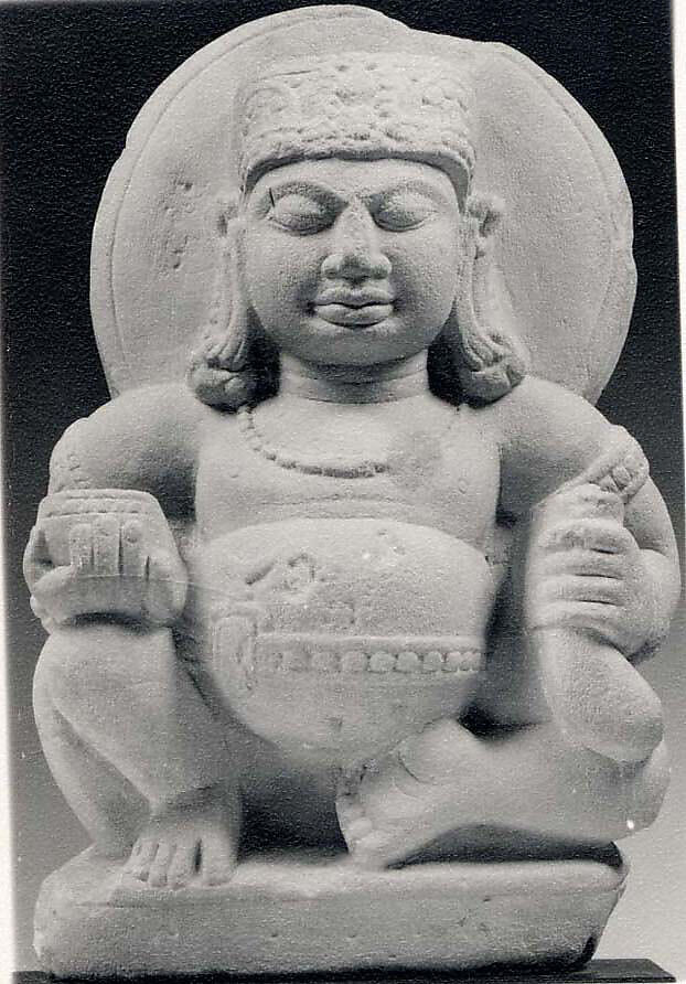 Seated Kubera (Study Collection), Stone, India 