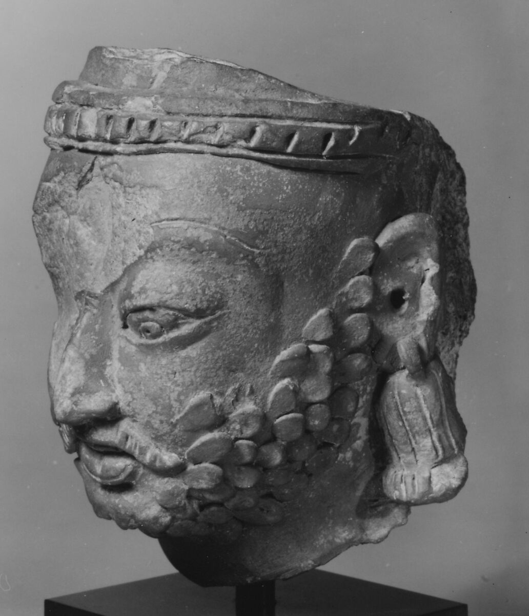 Head of Garuda (The Royal Solar Bird), Terracotta, India 