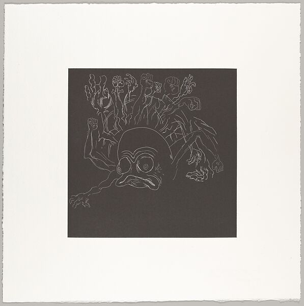 Fix, Trenton Doyle Hancock (American, born 1974), Etchings, aquatints, lithographs, silkscreen on chine collé