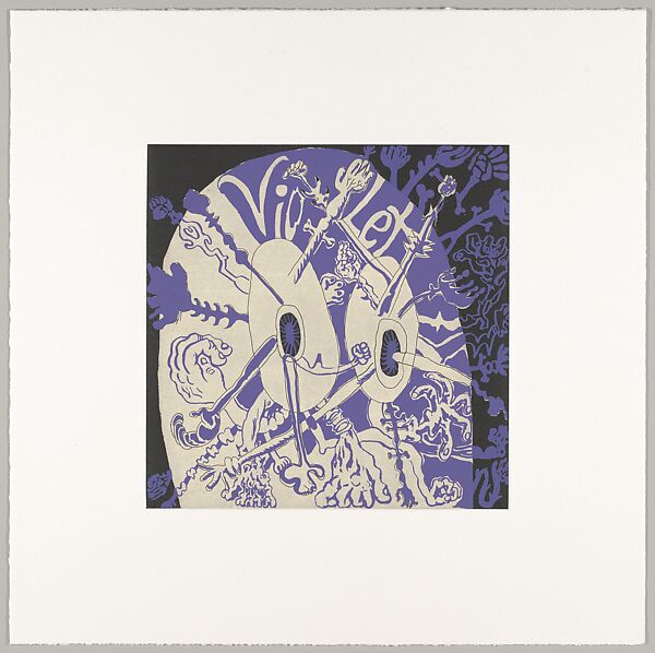 Fix, Trenton Doyle Hancock (American, born 1974), Etchings, aquatints, lithographs, silkscreen on chine collé