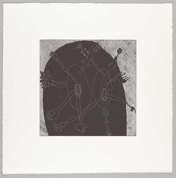 Fix, Trenton Doyle Hancock (American, born 1974), Etchings, aquatints, lithographs, silkscreen on chine collé