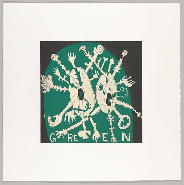 Fix, Trenton Doyle Hancock (American, born 1974), Etchings, aquatints, lithographs, silkscreen on chine collé