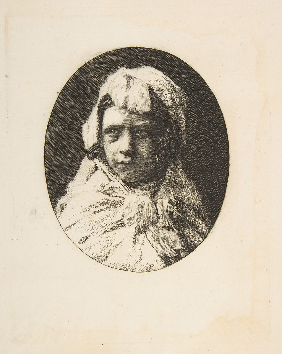 Portrait of Henri Houssaye, as a child, Félix Bracquemond (French, Paris 1833–1914 Sèvres), Etching 