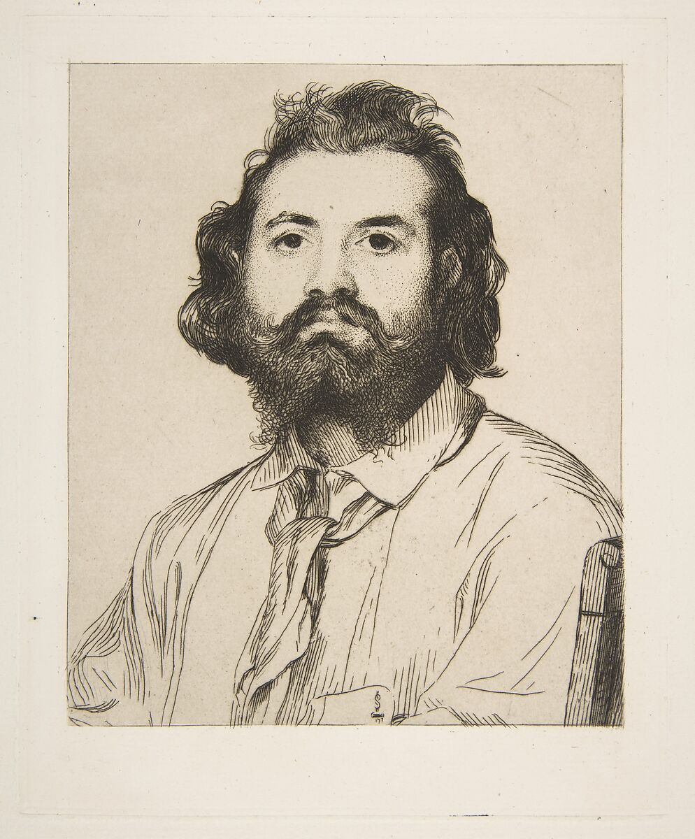Portrait of Zacharie Astruc, Félix Bracquemond (French, Paris 1833–1914 Sèvres), Etching 