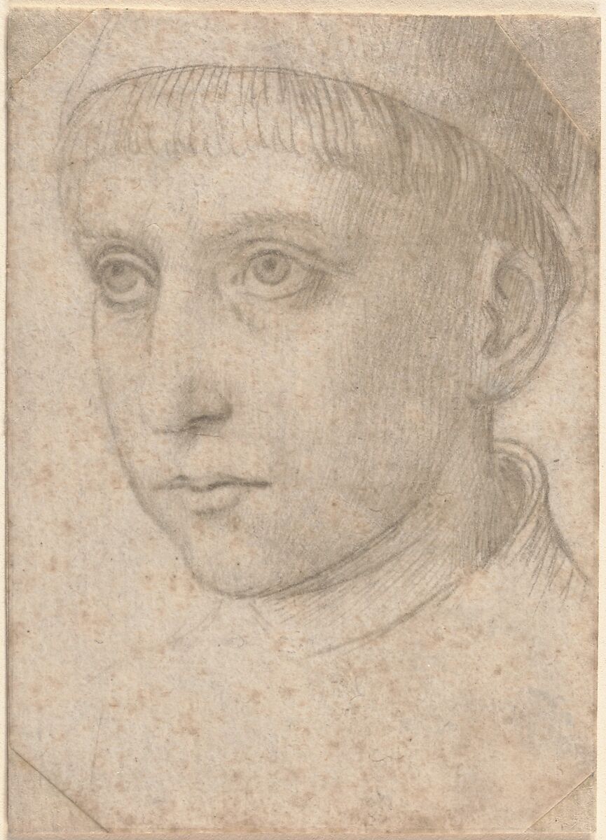 Head of a Boy, Attributed to Master of the Legend of Saint Ursula (Netherlandish, active ca. 1470–90), Metalpoint
