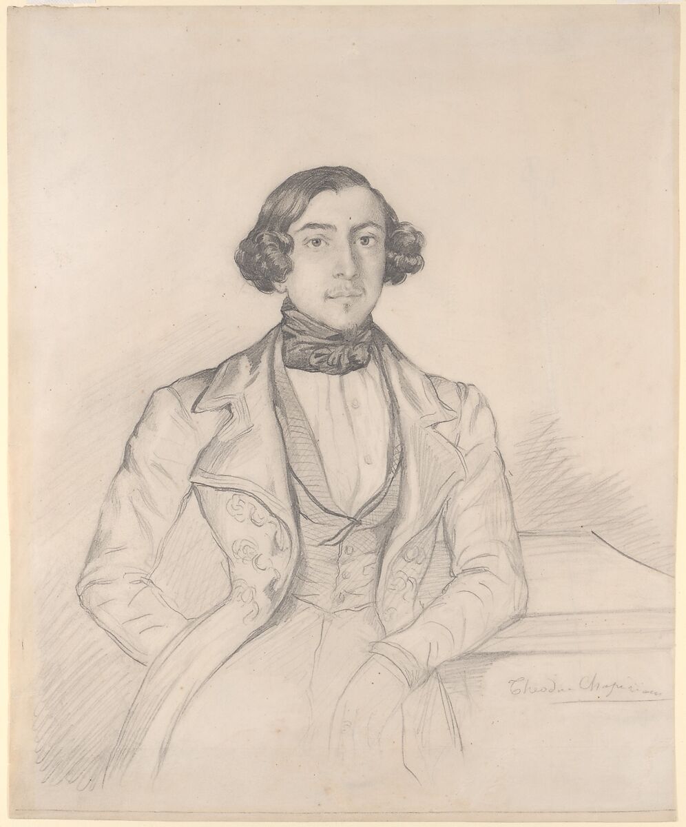 Count Philibert-Oscar de Ranchicourt, Théodore Chassériau (French, Le Limon, Saint-Domingue, West Indies 1819–1856 Paris), Graphite