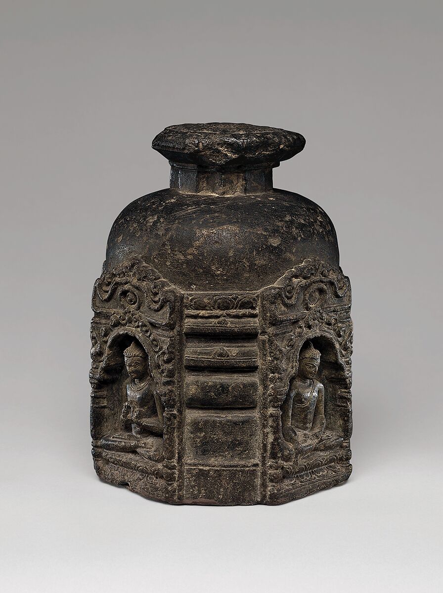 Votive Stupa with Four Buddhas | India, Bihar | Pala period | The ...