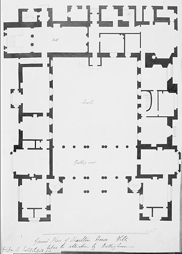 Ground Floor Plan, Charlton House, Wiltshire